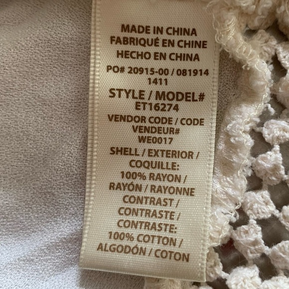 Ella Moss Crochet bottom Tank - Picture 5 of 6